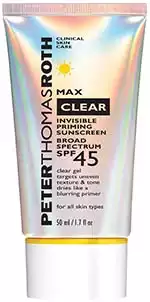 Peter Thomas Roth Max Clear Invisible Priming Sunscreen Broad Spectrum SPF 45