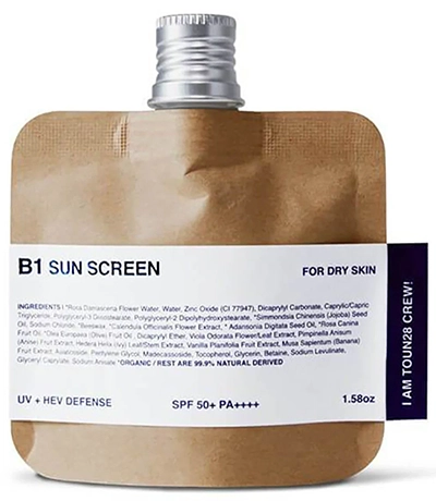 Toun 28 B1/B2 Organic Sun Cream HEV Bluelight + UV Sun Protection