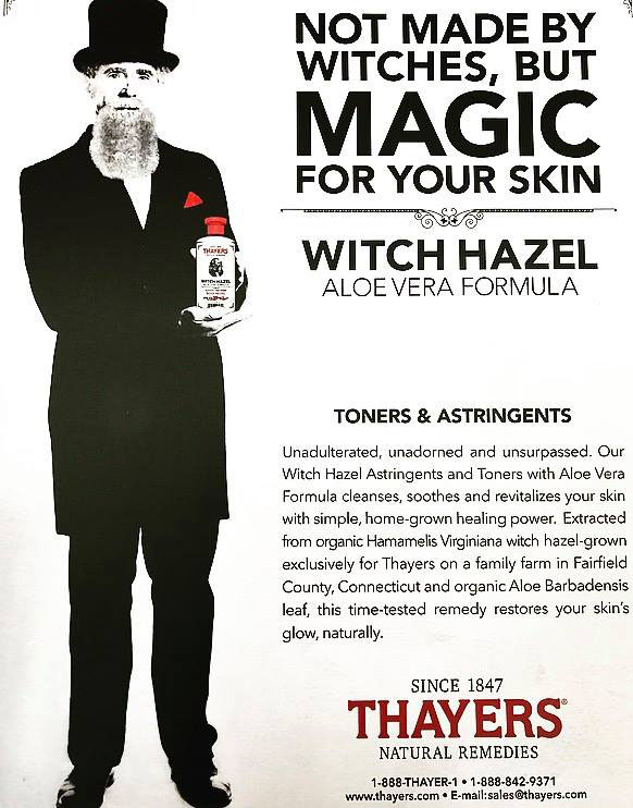 thayers witch hazel vintage advertisement